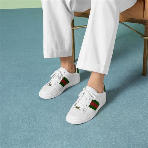 gucci ace red sneakers|Gucci sneakers ace women.